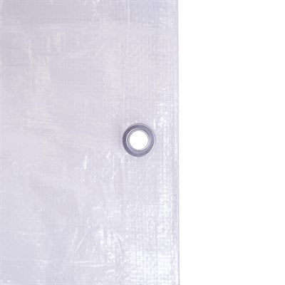 Heavy Duty Waterproof UV Resistant Tarpaulin 105GSM White