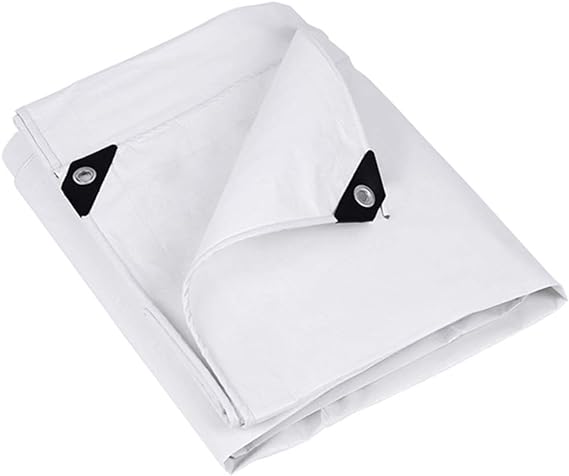 Heavy Duty Waterproof UV Resistant Tarpaulin 105GSM White