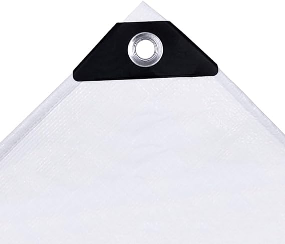 Heavy Duty Waterproof UV Resistant Tarpaulin 105GSM White