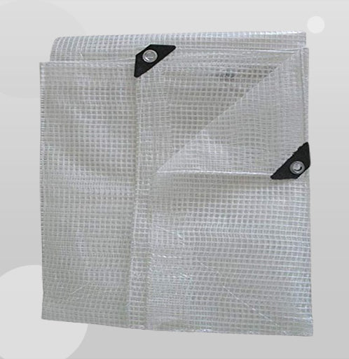 Clear Waterproof Tarpaulin Heavy Duty with Reinforced Eyelets