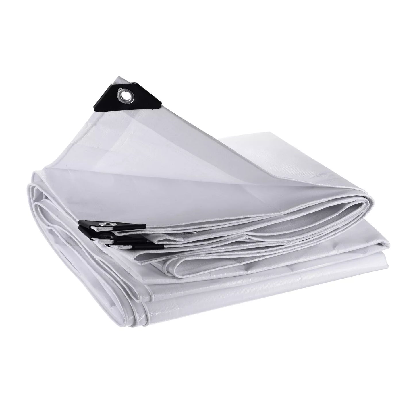 Heavy Duty Waterproof UV Resistant Tarpaulin 105GSM White