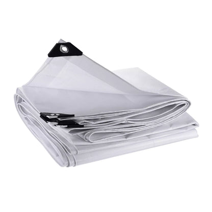 Heavy Duty Waterproof UV Resistant Tarpaulin 105GSM White